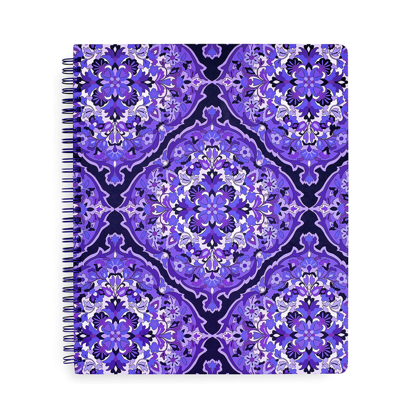 Vera Bradley Purple Large Spiral Notebook